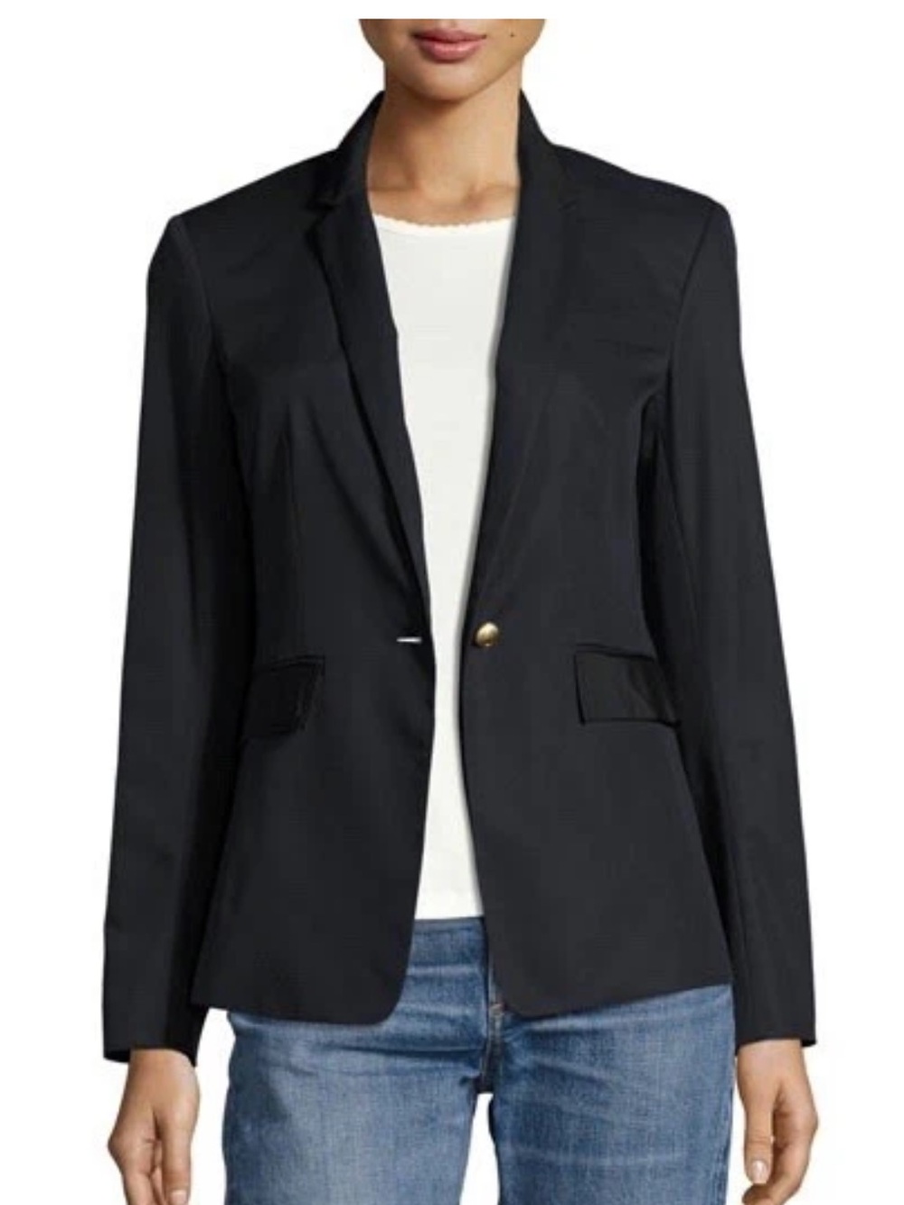 Rag & Bone - Windsor Cotton Blazer. Size 6. Navy with black.
